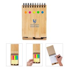 Ridgecrest 3-In-1 Bamboo Jotter W/Pen