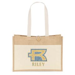 Riley - Jute Tote - Sparkle