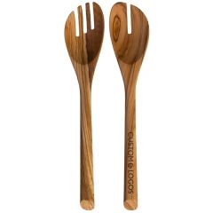 Rock & Branch Olive Wood Salad Serving Set