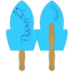 Rocket Hand Fan Full Color 2 Sides