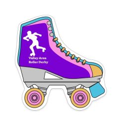 Roller Skate Shaped Notekeeper Magnet 35 MIL