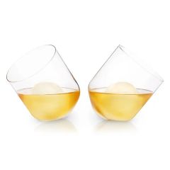 Rolling Crystal Whiskey Tumblers