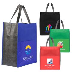 Rome - Non-Woven Tote Bag With 210d Pocket - Colorjet