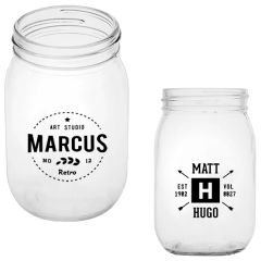 Root Jar Glass - 16 Oz - Silkscreen