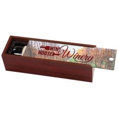 Rosewood Finish Replacement Wine Box Without Lid