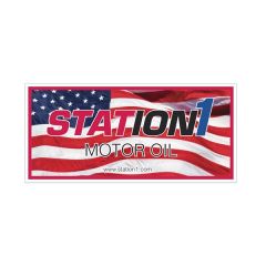 Rough Surface White Vinyl Overlaminated Square Corner Decal