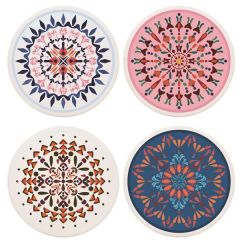Round Absorbent Ceramic Coaster