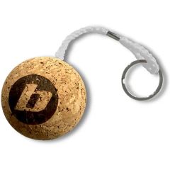 Round Ball Floatie Recycled Cork Keychains