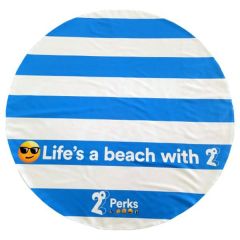 Round Beach Towel No Fringes