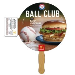 Round Coupon Hand Fan