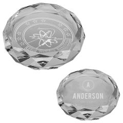 Round Crystal Paperweight 3 Inch