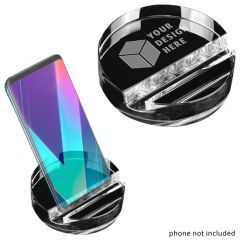 Round Crystal Phone Stand Paperweight