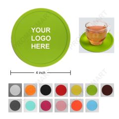Round Double Layers Leather Cup Coaster