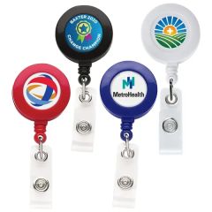 Round Good Retractable Badge Reel Opaque