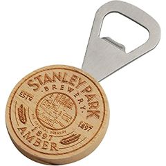 Round Handle Wood Bottle Opener