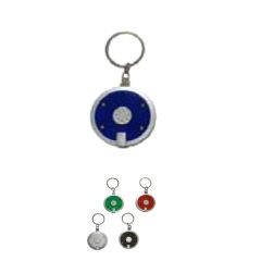 Round LED Keychain