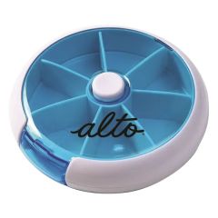 Round Push Button Pill Box