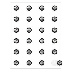 Round Quick & Colorful Sheeted Label