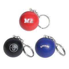 Round Stress Ball Keychain
