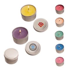 Round Tin-Encased Candle