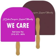 Round Top Recycled Hand Fan