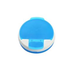Round Transparent 4-Compartment Pill Box