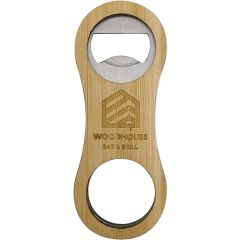Rounded Bamboo Bottle Opener