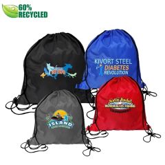 RPET Drawstring Backpack, Full Color Digital