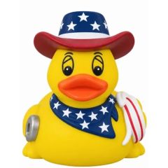 Rubber American Cowboy Duck