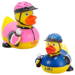 Rubber Cyclist Duck