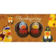 Rubber Fall/Thanksgiving Festive Ducks