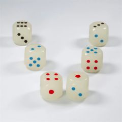 Rubber Glowing Dice Bouncy Ball