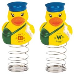 Rubber Mailman Duck Bobble