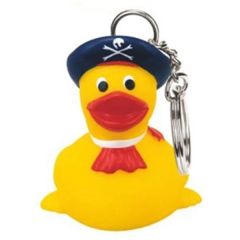 Rubber Pirate Duck Key Chain