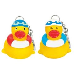 Rubber Poolpal Duck Key Chain