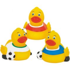 Rubber Sizzling Soccer Duck