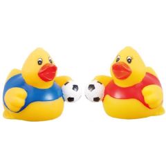 Rubber Soccer Player Duck