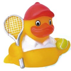 Rubber Squeaking Tennis Duck