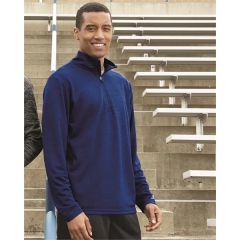 Russell Athletic Men's Striated Quarter-Zip Pullover