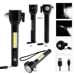 Safety Tool With Cob Flashlight 2.0