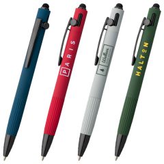 Saga Recycled Aluminum Bolt Action Stylus Pen - Colorjet