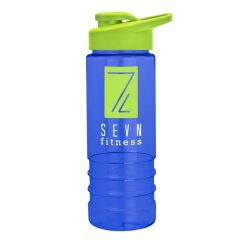 Salute2 - 24 Oz Co-Polyester Bottle With Drink-Thru Lid