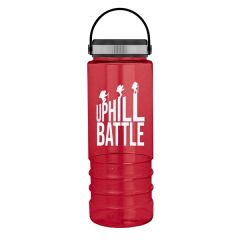 Salute - 24 Oz Transparent Bottle With EZ Grip Lid