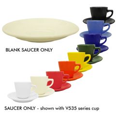 Saucer To Fit 7 Oz Stackable Cup Colors Vitrified Stoneware