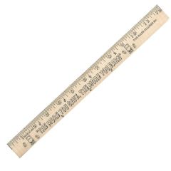 Save/Earn U Color Rulers - Natural Wood Finish