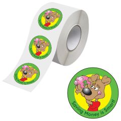 Saving Money Is Smart Sticker Rolls