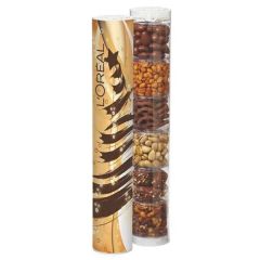 Savory Sampler Tube With Toffee, Pretzels and Nuts