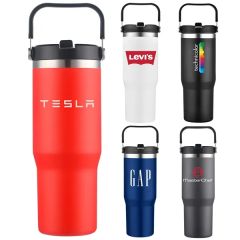 Scenesetter 30 Oz Dw Vi Thermos With Sip Straw and Handle