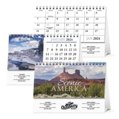 Scenic America Desk Tent Calendar