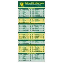Schedule Magnet 3-1/2 X 8